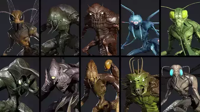 Creatures Super Pack  3D Model Collection