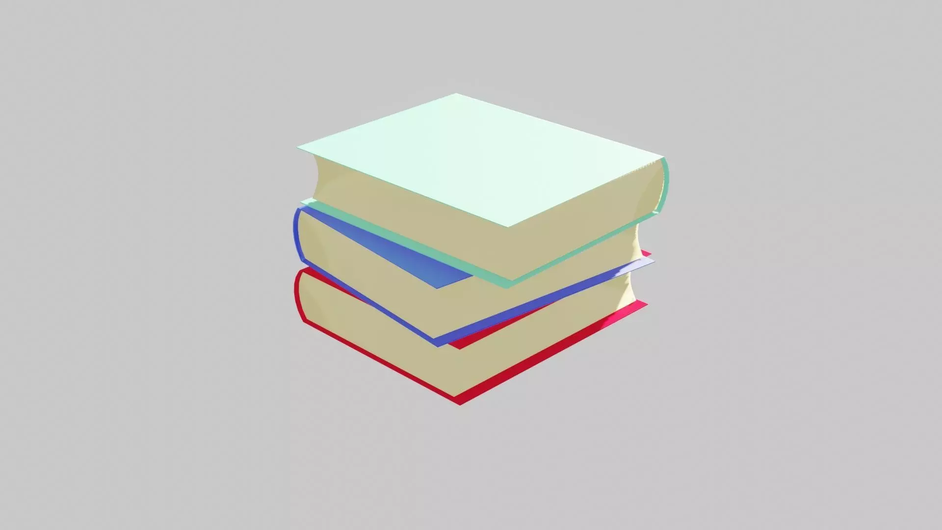 Stylized Book Free low-poly 3D model_0