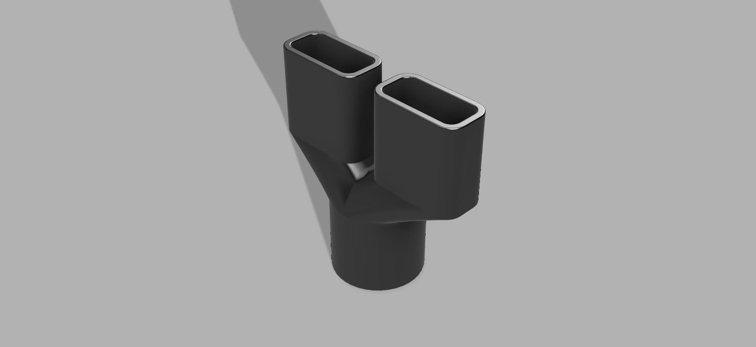 Car Exhaust Tips Set 3D print model_2