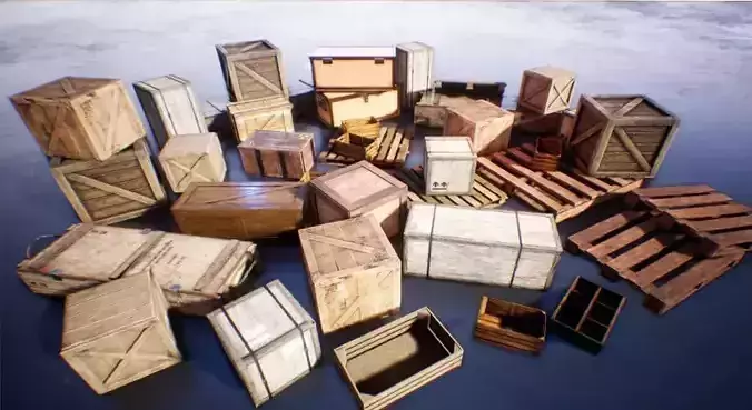 Boxes And Crates  19 Assets