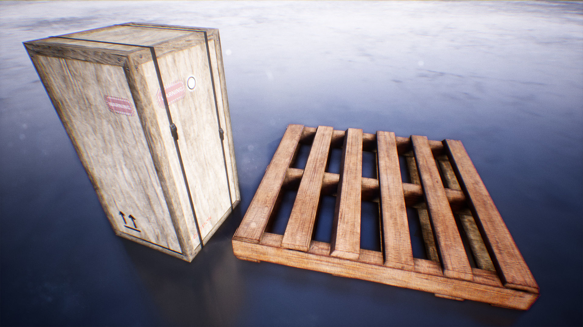 Boxes And Crates 19 Assets Low-poly 3D model_14