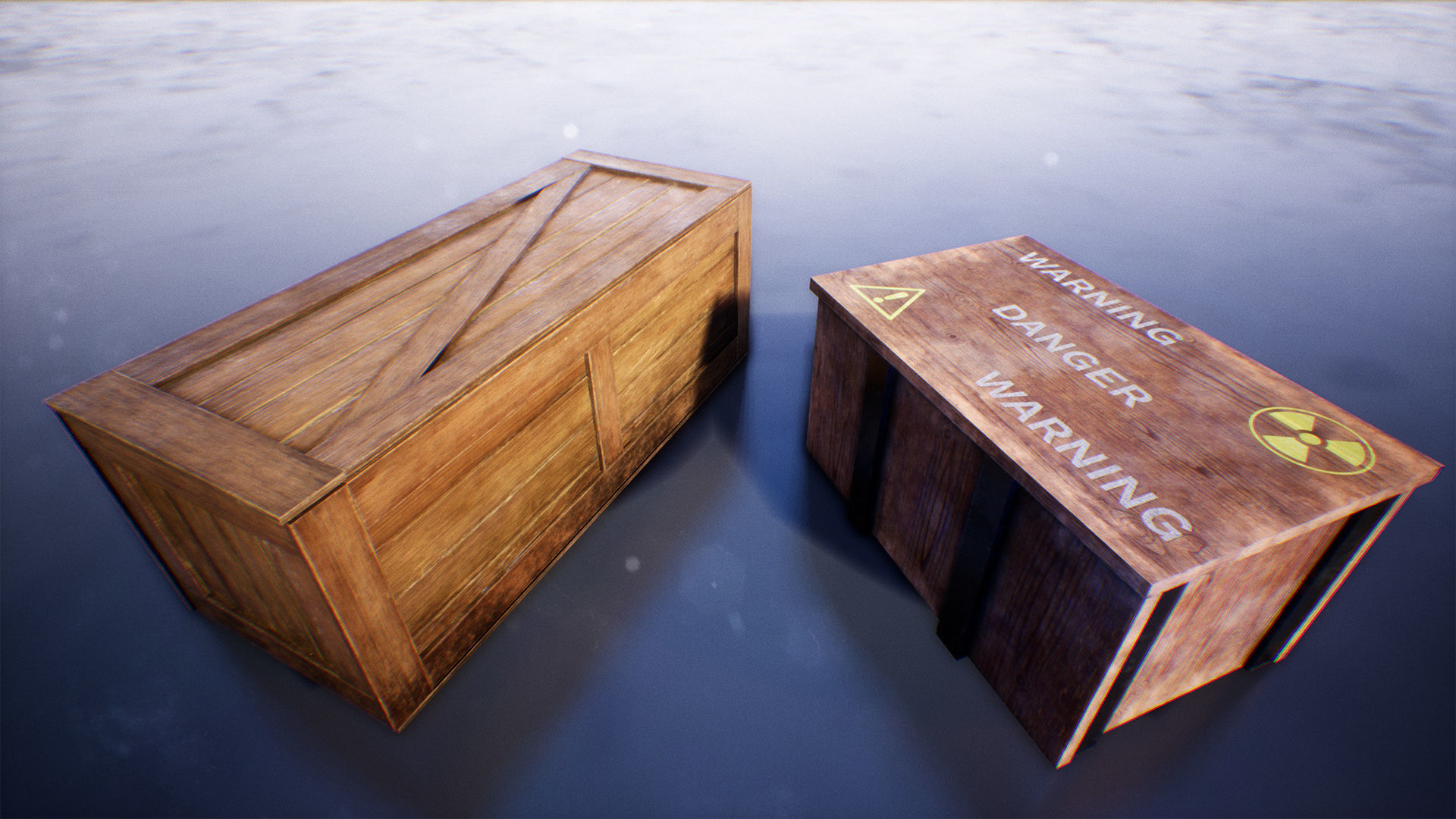 Boxes And Crates 19 Assets Low-poly 3D model_11