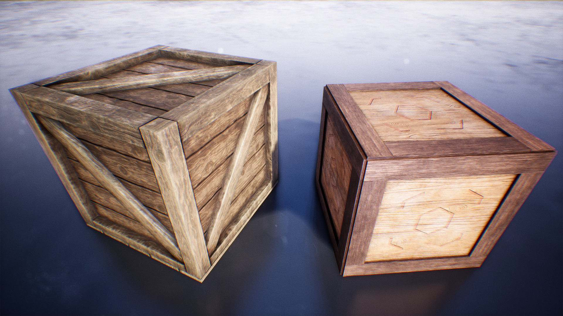 Boxes And Crates 19 Assets Low-poly 3D model_12