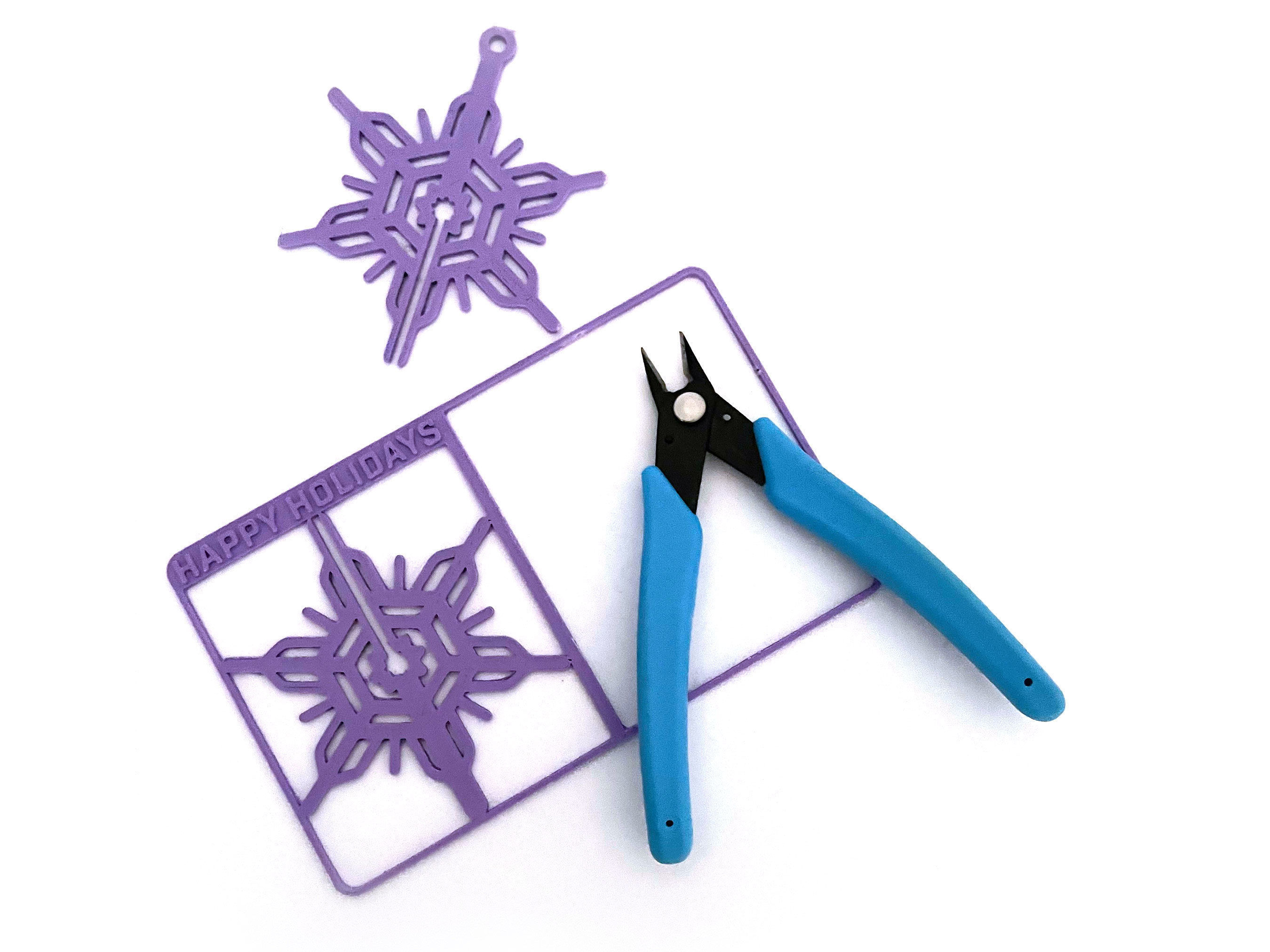 Snow Stocking Sprue 3D Printable Royalty Free Holiday Ornament 3D print model_3