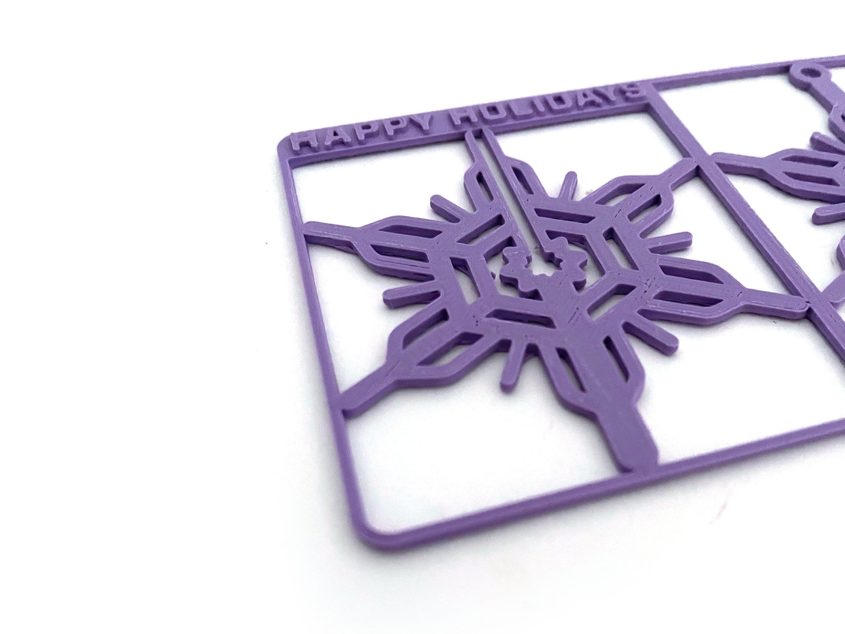 Snow Stocking Sprue 3D Printable Royalty Free Holiday Ornament 3D print model_1