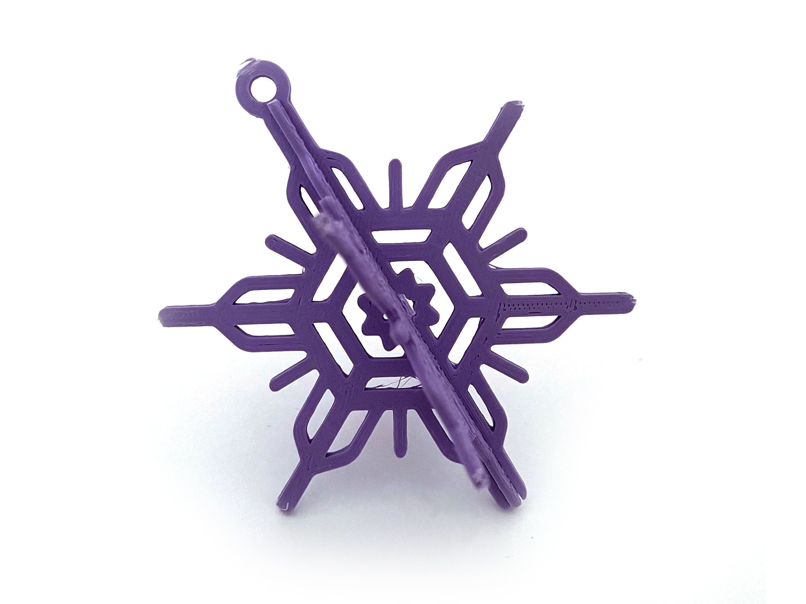 Snow Stocking Sprue 3D Printable Royalty Free Holiday Ornament 3D print model_4