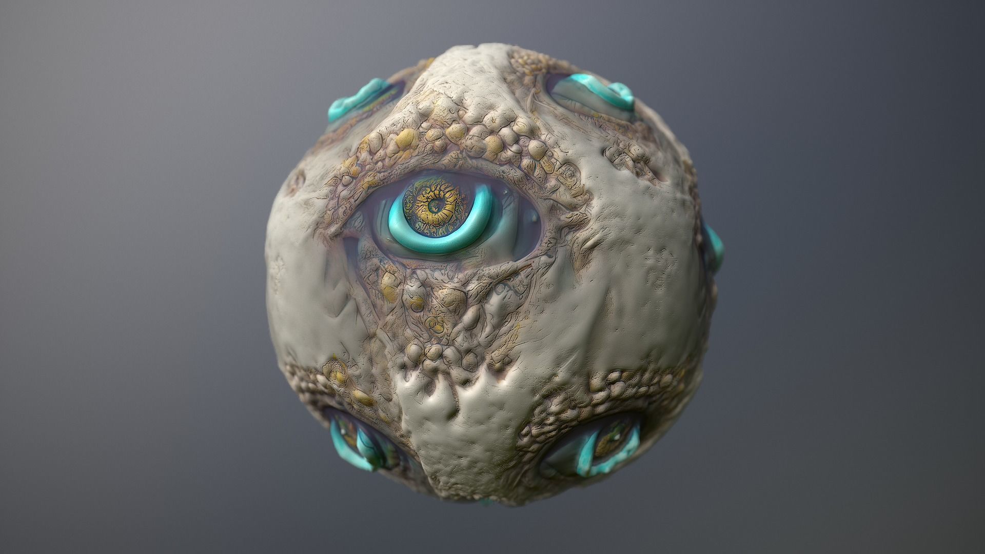 Material Skin Monster 13 Seamless PBR Texture Texture_9