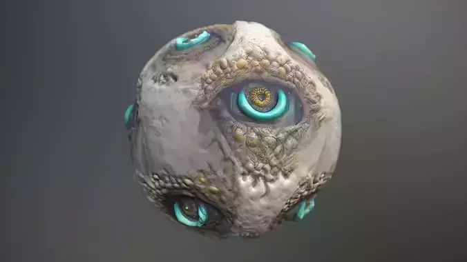 Material Skin Monster 13 Seamless PBR Texture Texture