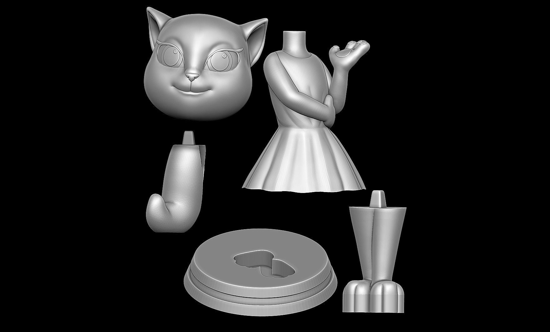 Angela - My Talking Angela 3D print model_6