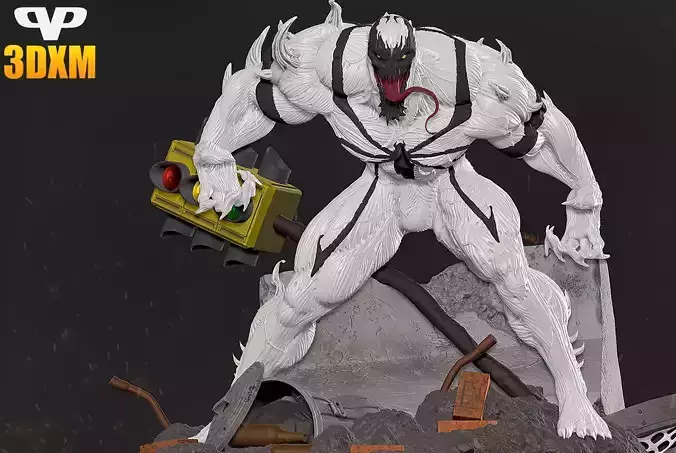 Anti-Venom STL for 3D Printing ChibiSTL 3DXM
