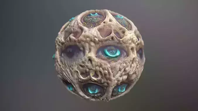 Material Skin Monster 12 Seamless PBR Texture Texture