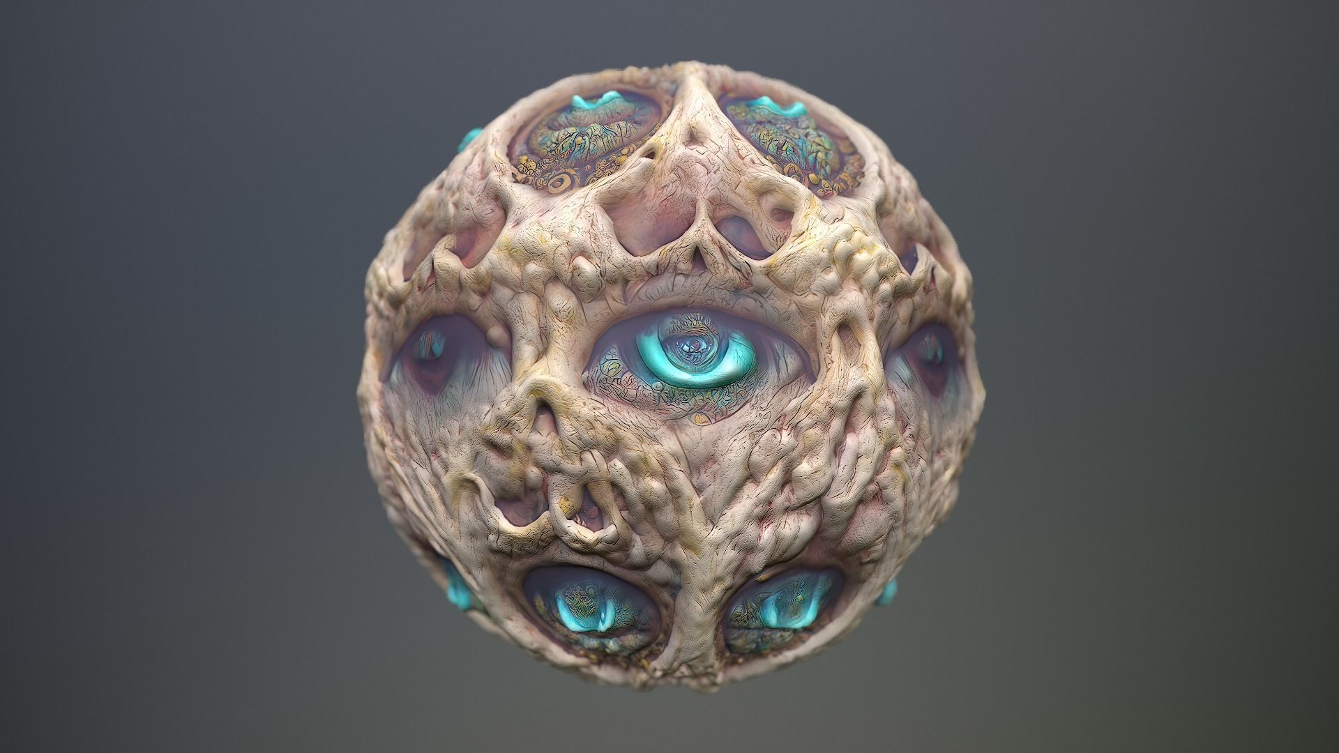 Material Skin Monster 12 Seamless PBR Texture Texture_12