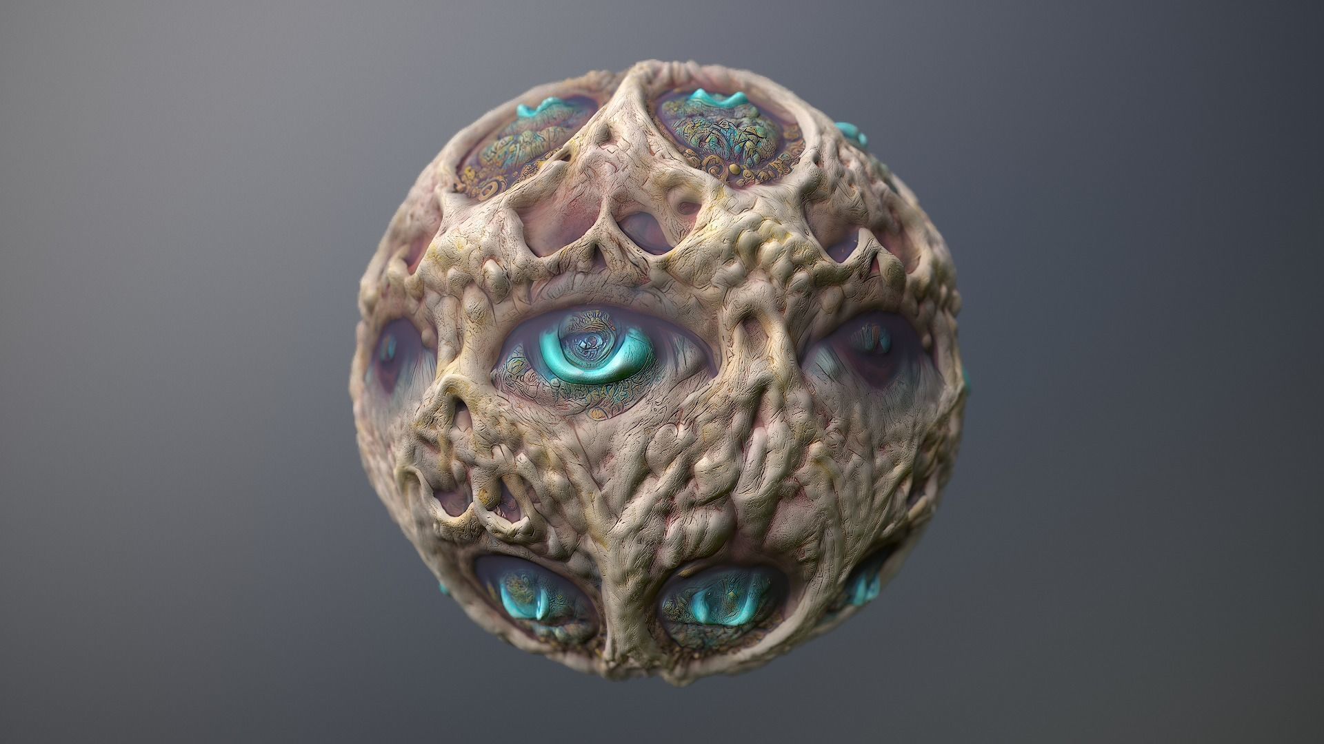 Material Skin Monster 12 Seamless PBR Texture Texture_9