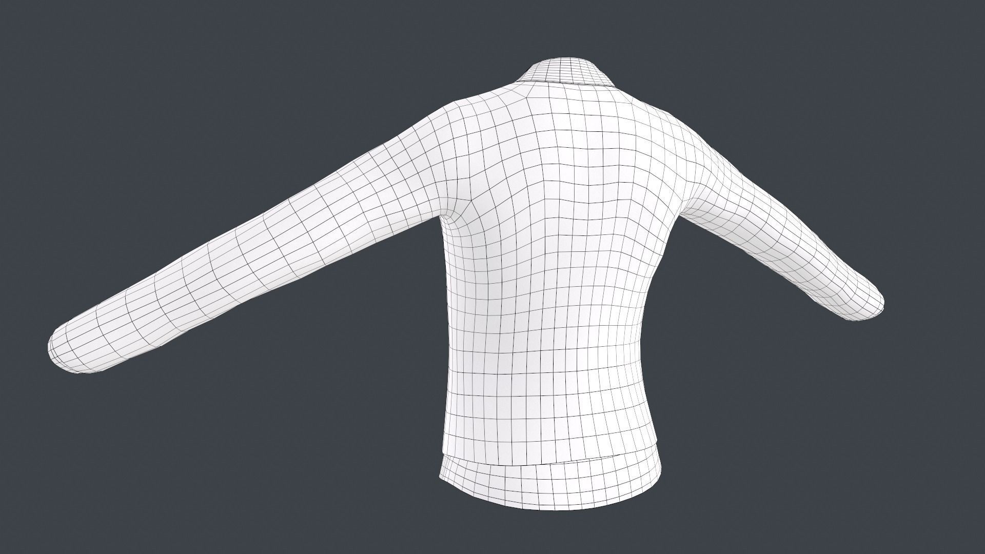 10 Sweater With a Shirt Styles  3D Model Collection_16