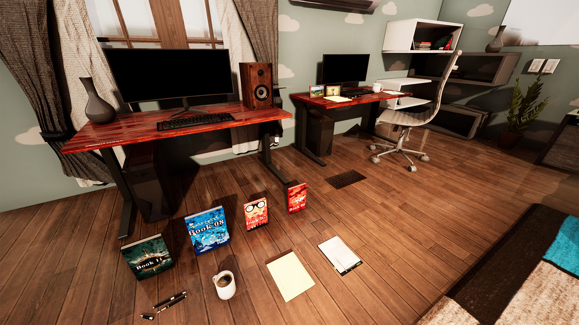 Bedroom Prop Package Low-poly 3D model_5