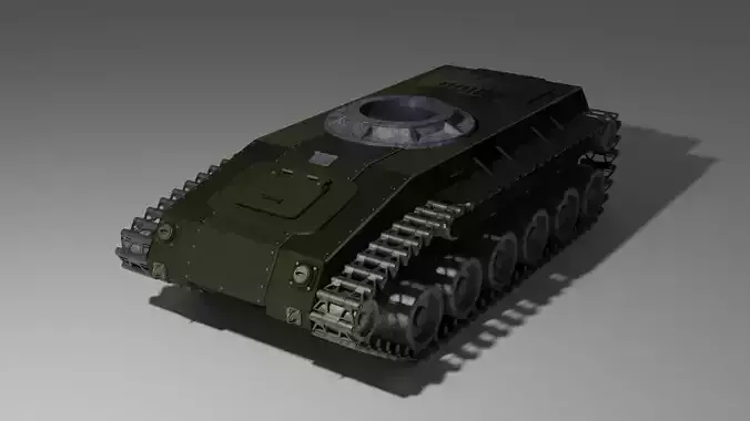 Hornet M0 Tanki Online Free 3D model