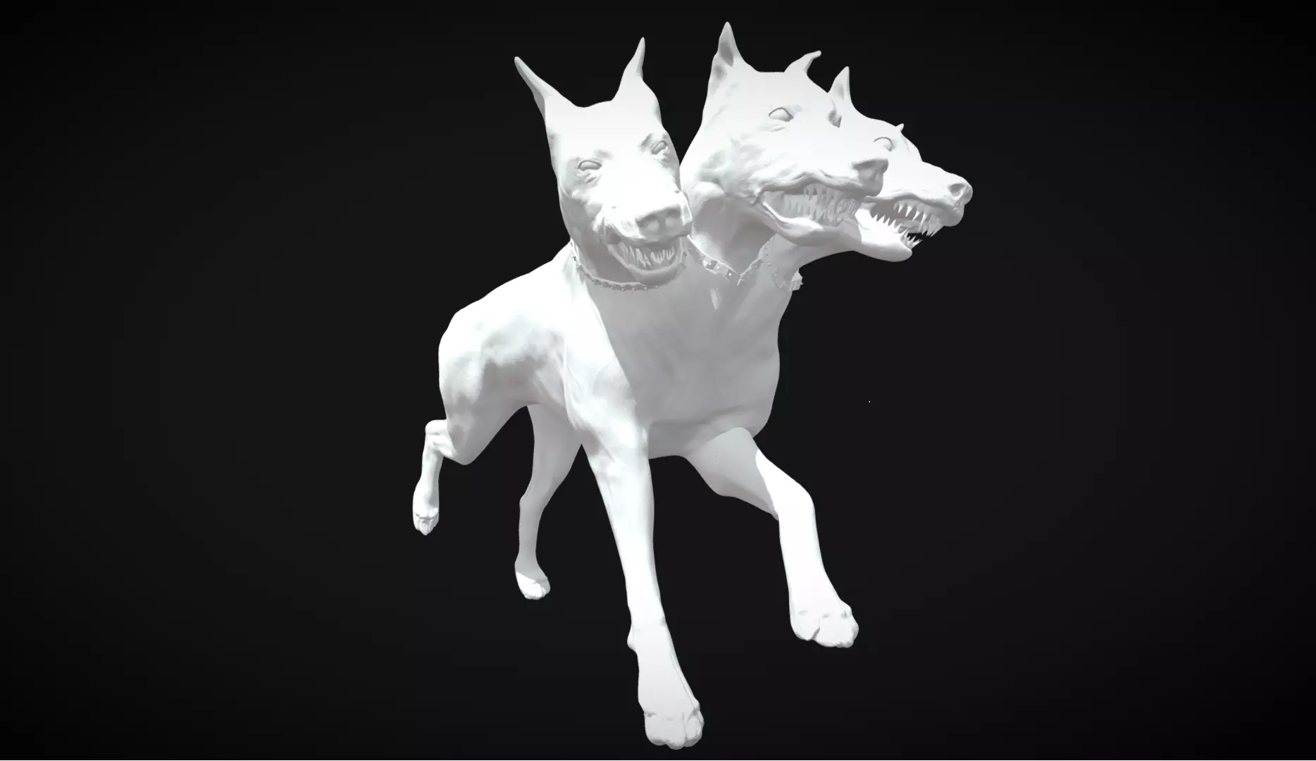 cerberus - the dog running 3D model_0