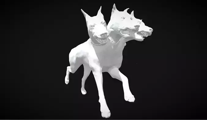cerberus - the dog running 3D model