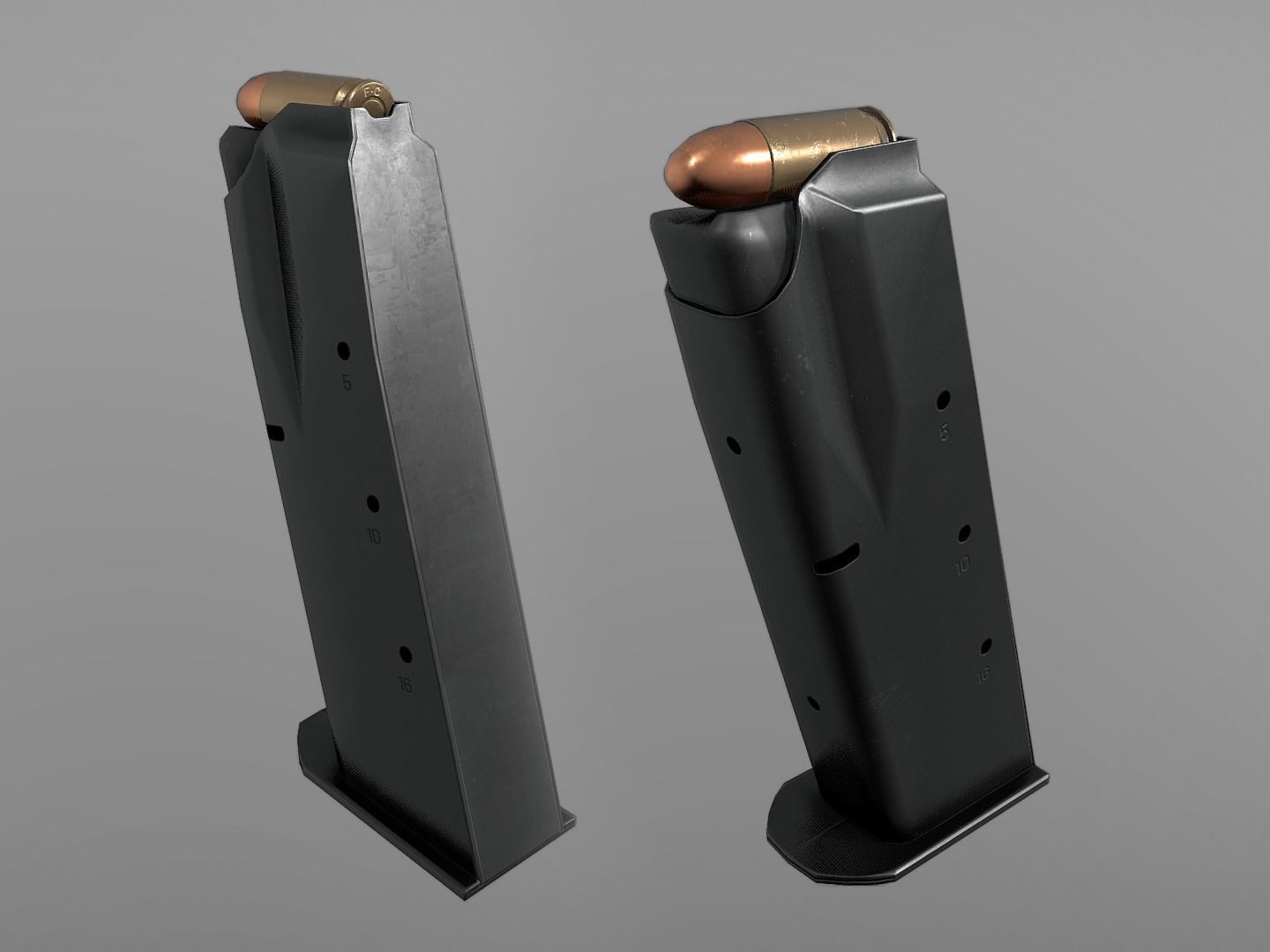 CZ 75 Pre B 9 mm Low-poly 3D model_14