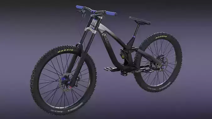 NSbike Fuzz realistic Bicycle bike DH MTB Full Suspension Free 3D model