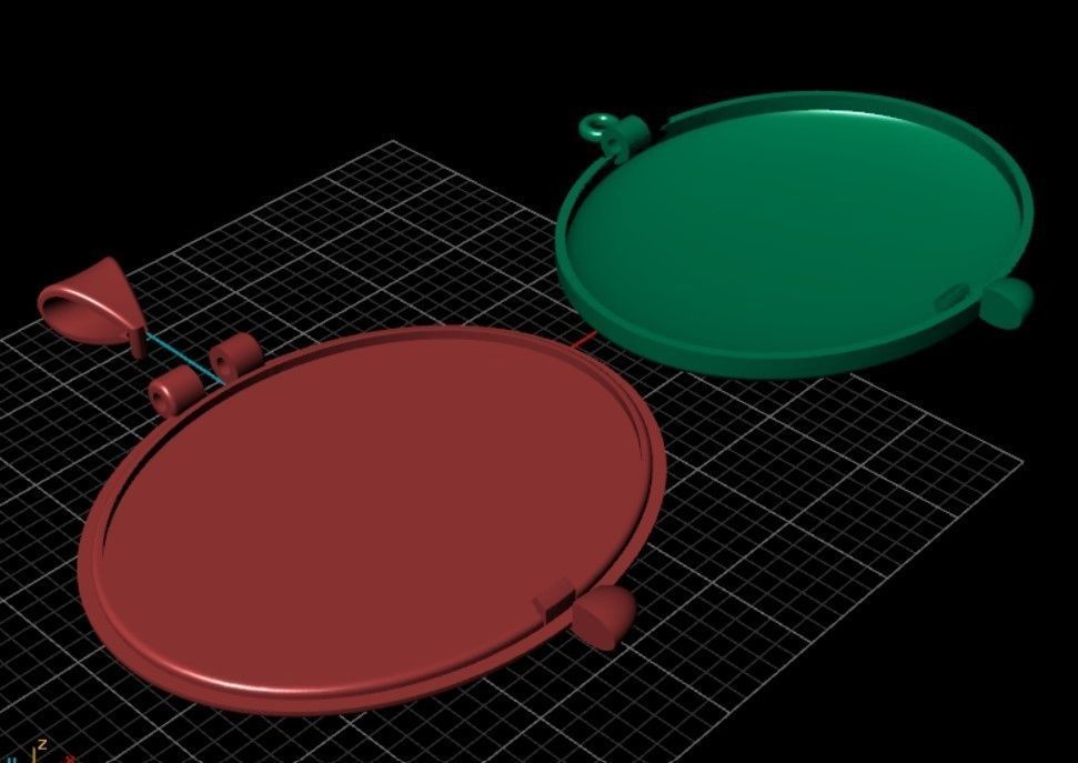 Pendant Hours 3D print model_12