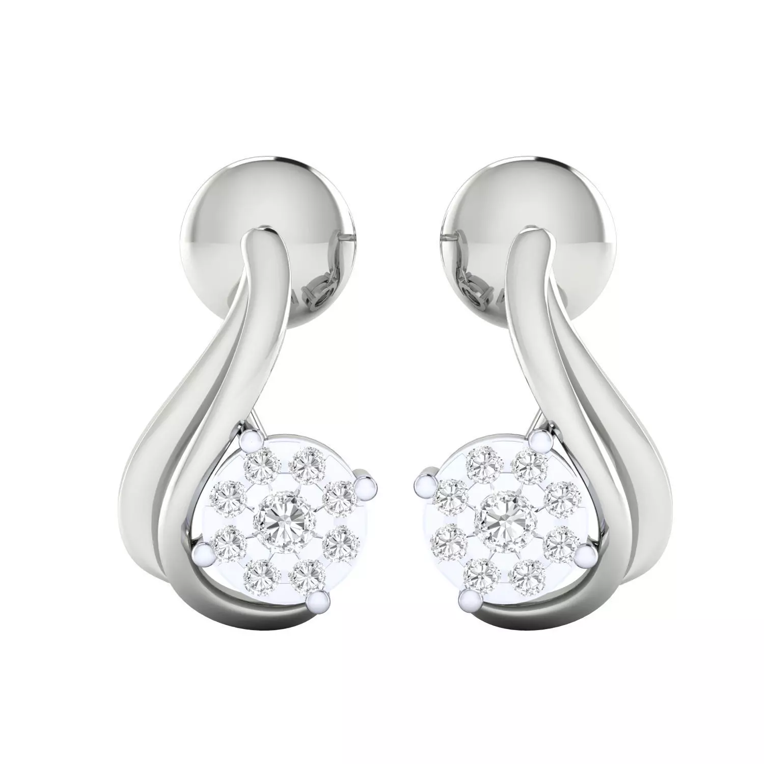 Women Earrings 3D print model_0