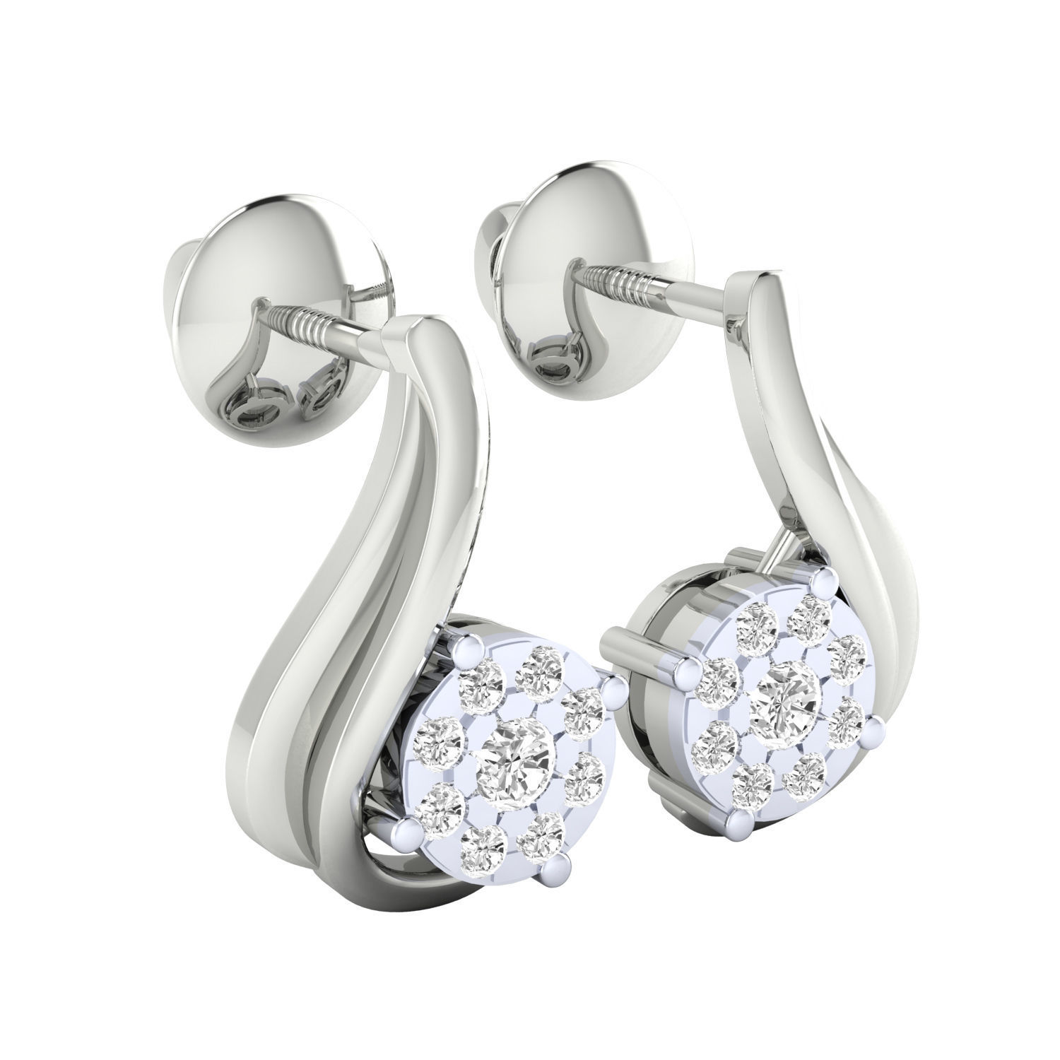 Women Earrings 3D print model_5