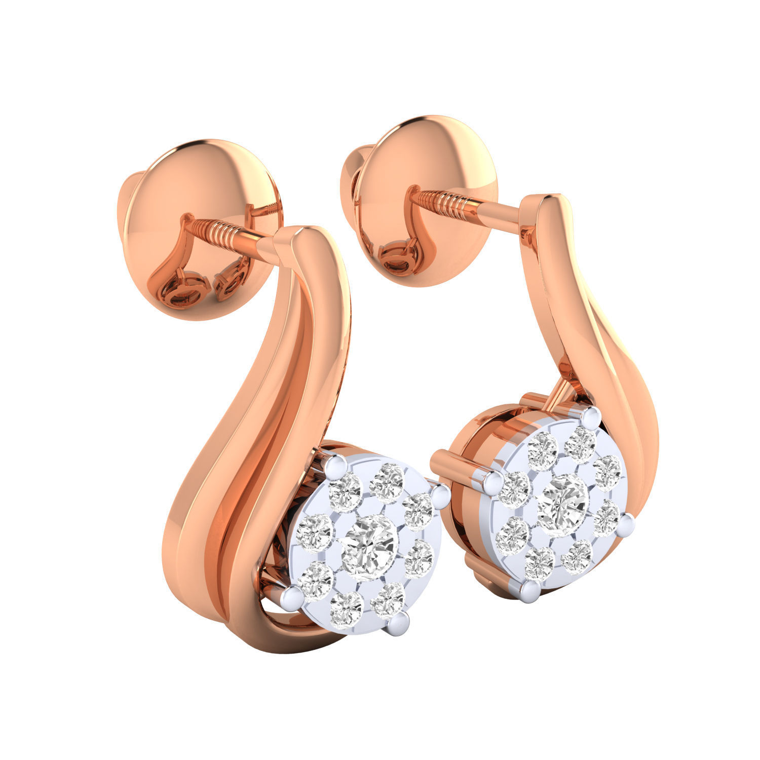 Women Earrings 3D print model_1
