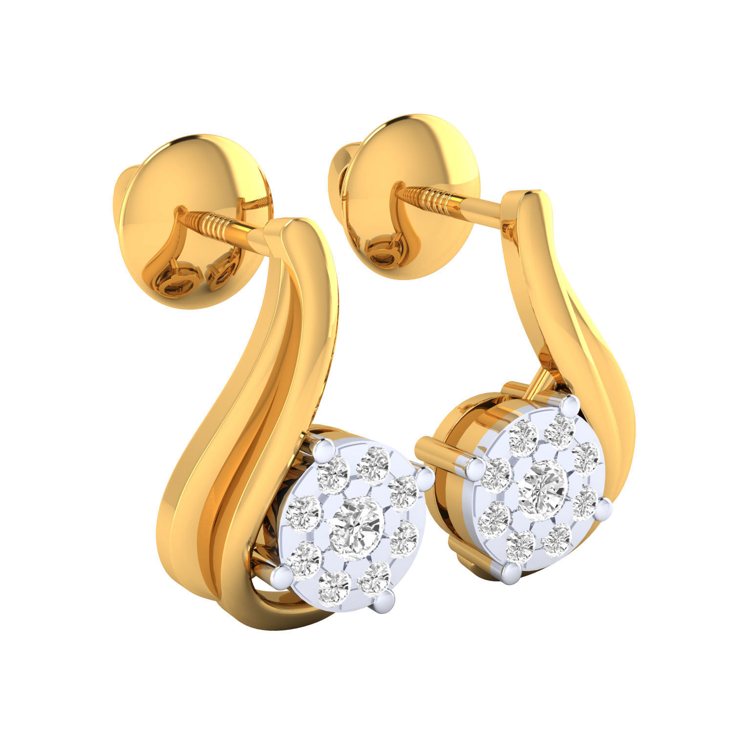 Women Earrings 3D print model_7