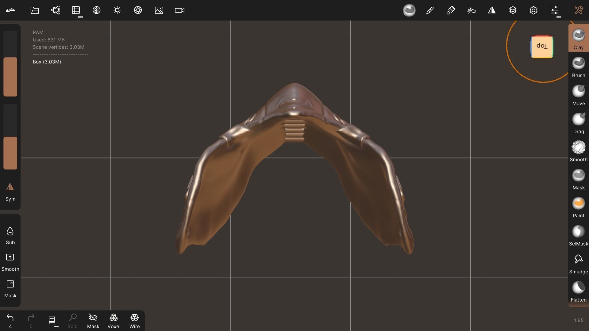 Steampunk mask 3D print model_4