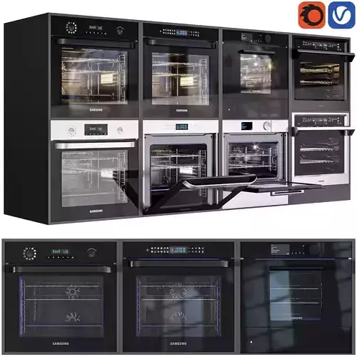 samsung oven set 3D model