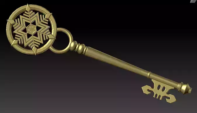 Locke and Key Slowglobe Key 3D print model