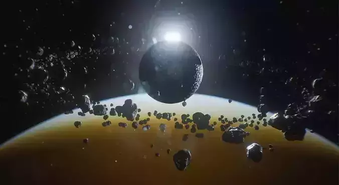 Asteroid Belt  Ultimate Prop Pack Low-poly 3D model