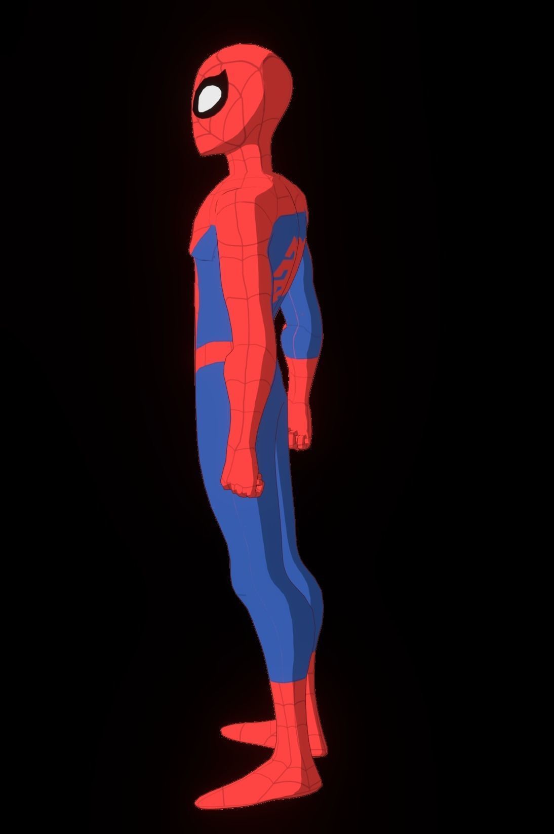 Spectacular Spider Man Low-poly 3D model_33