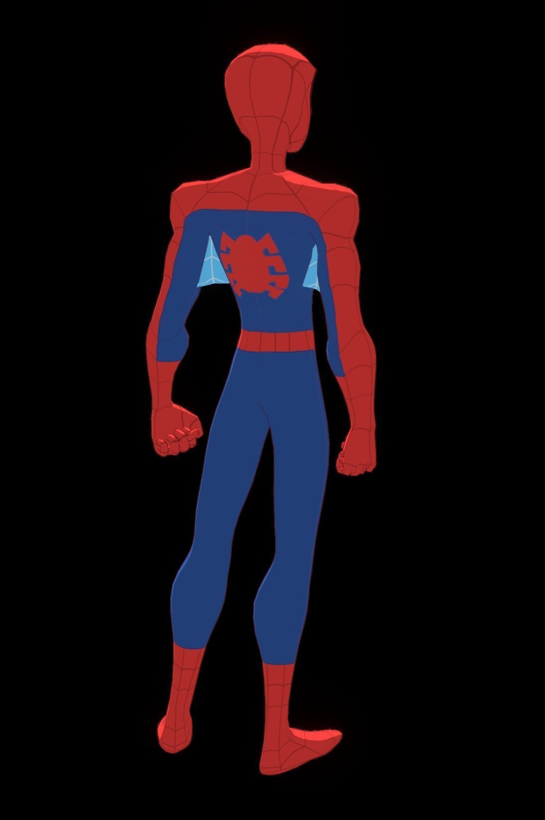 Spectacular Spider Man Low-poly 3D model_23