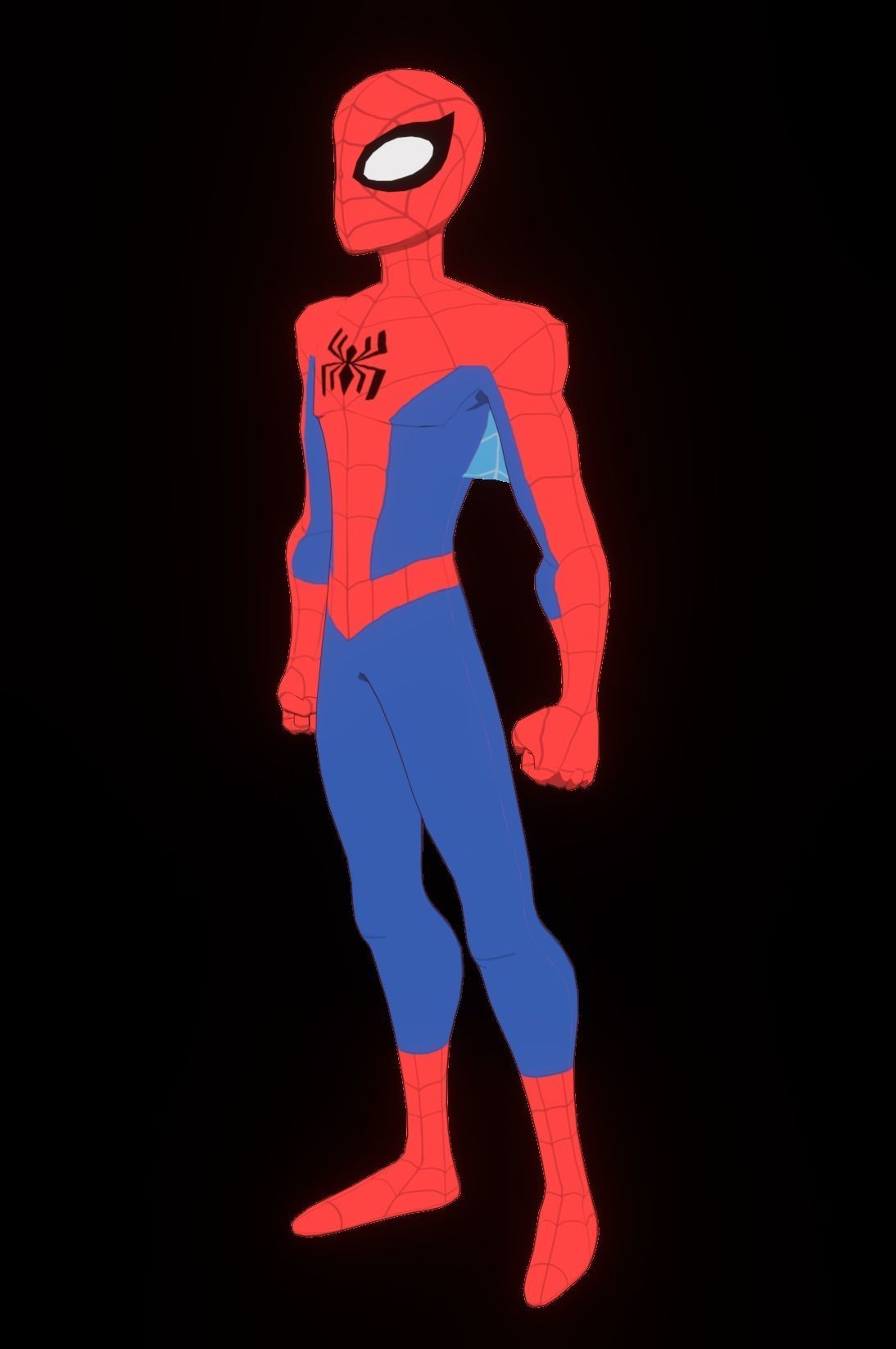 Spectacular Spider Man Low-poly 3D model_41