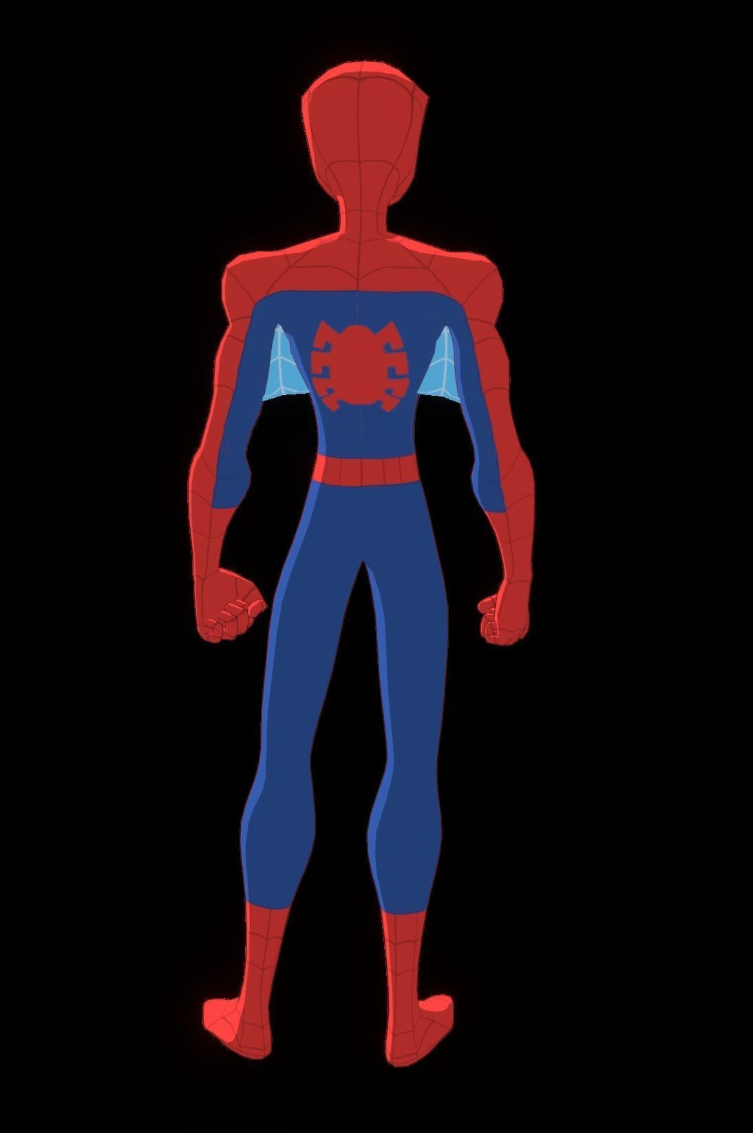 Spectacular Spider Man Low-poly 3D model_25