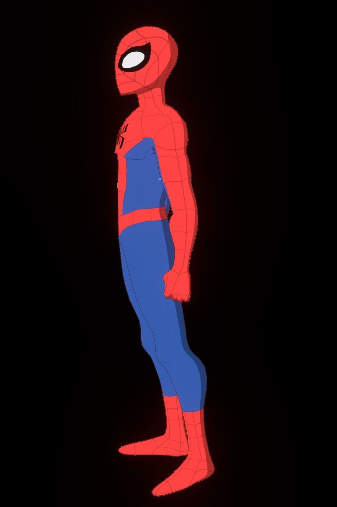 Spectacular Spider Man Low-poly 3D model_36