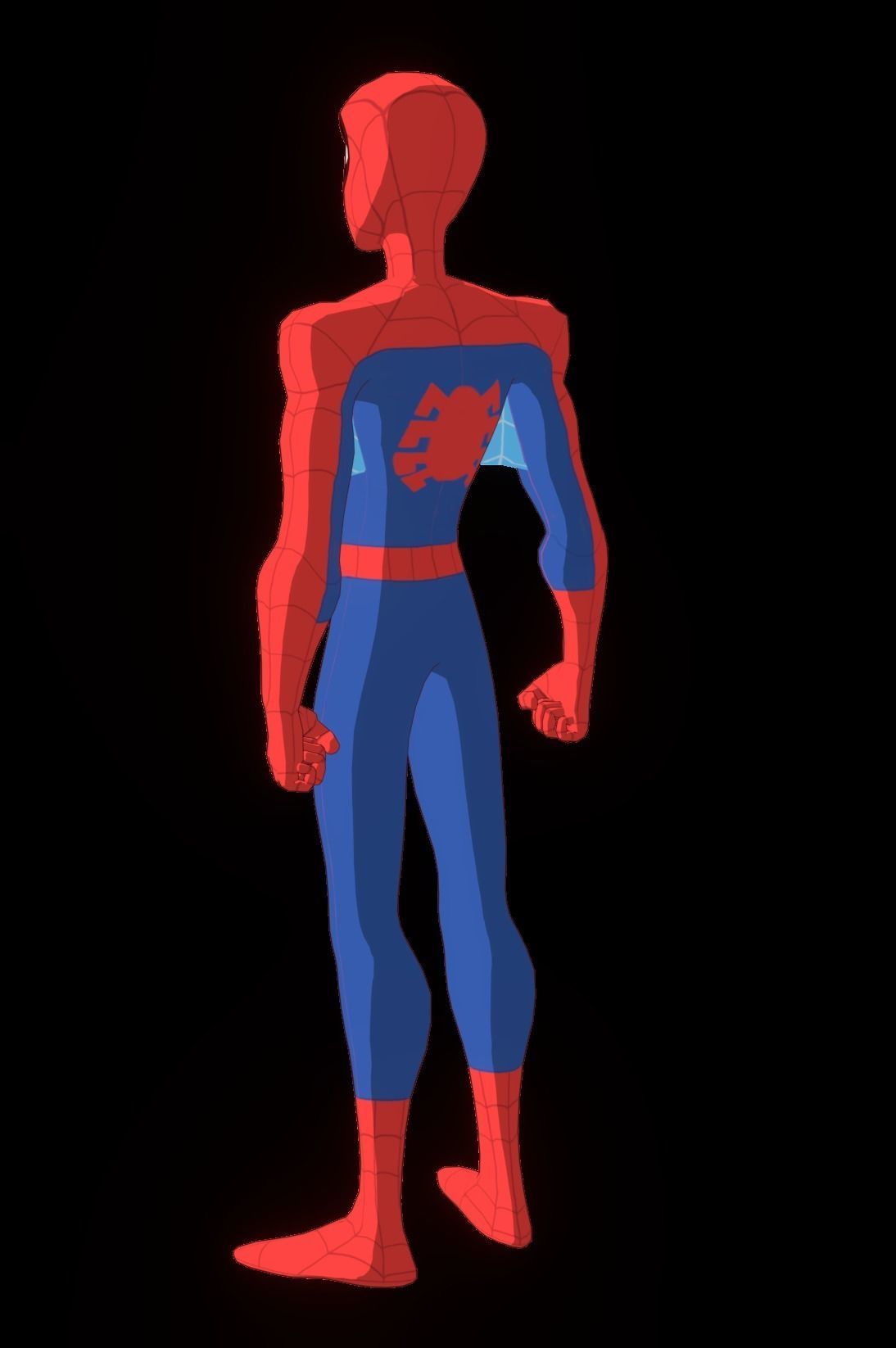 Spectacular Spider Man Low-poly 3D model_29
