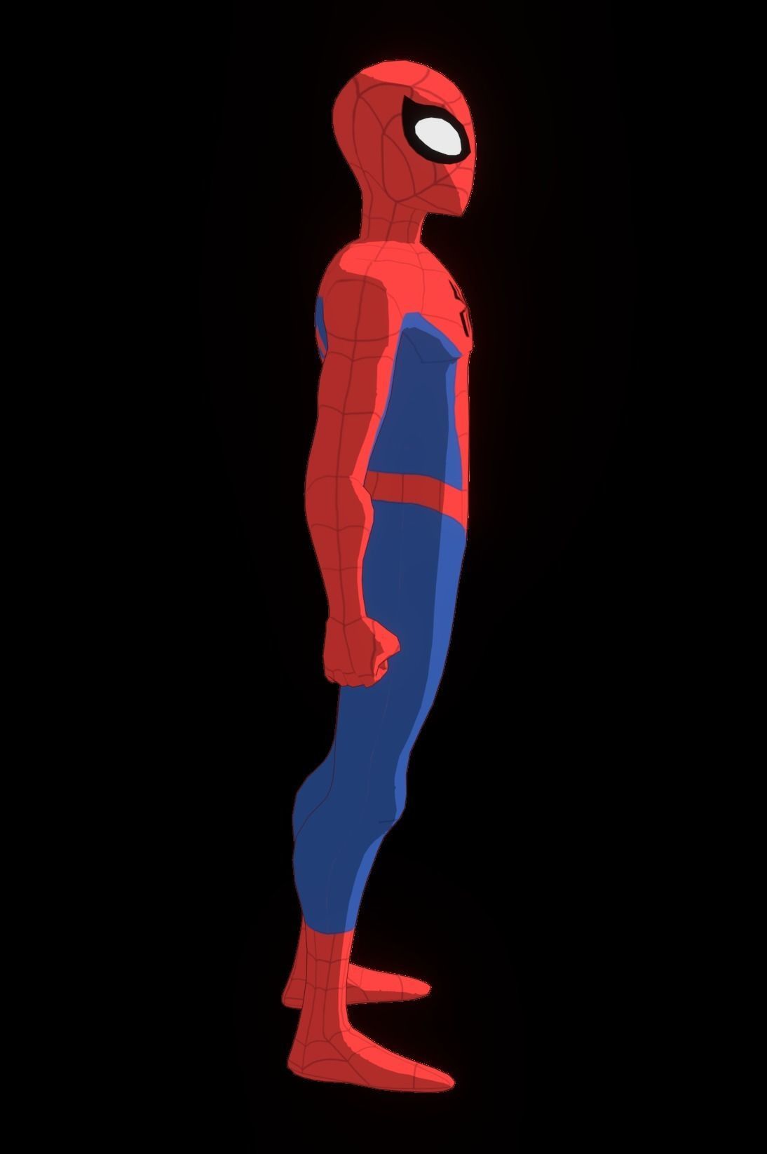 Spectacular Spider Man Low-poly 3D model_17