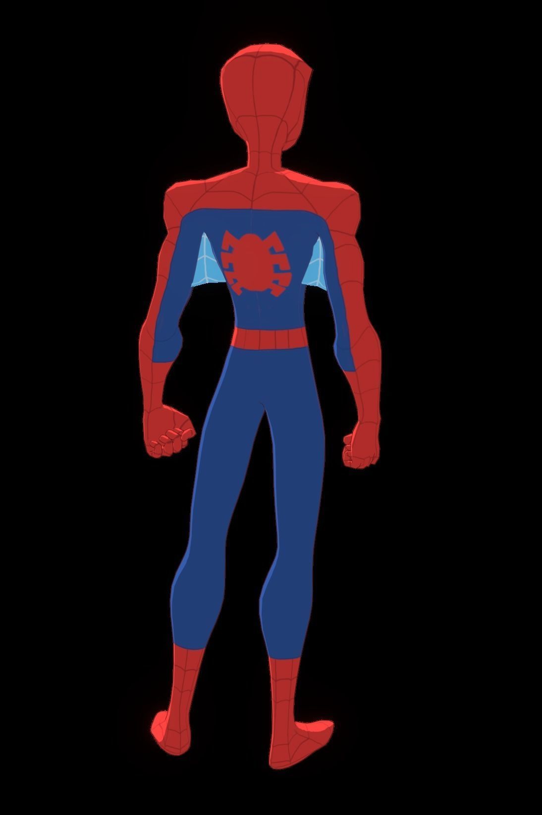 Spectacular Spider Man Low-poly 3D model_24