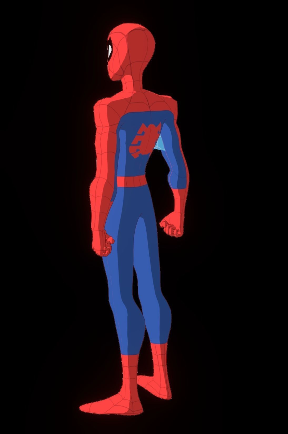 Spectacular Spider Man Low-poly 3D model_30
