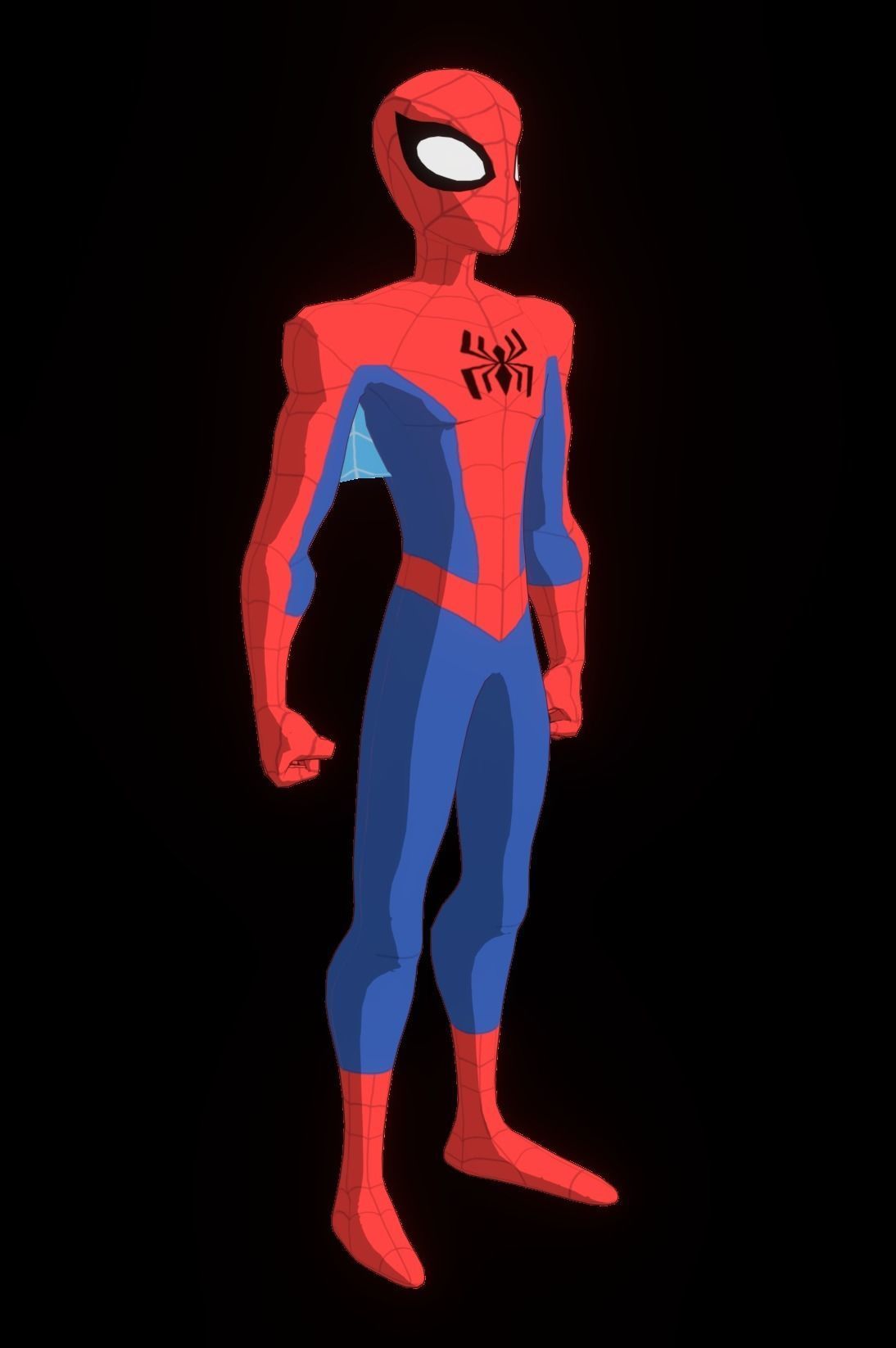 Spectacular Spider Man Low-poly 3D model_12
