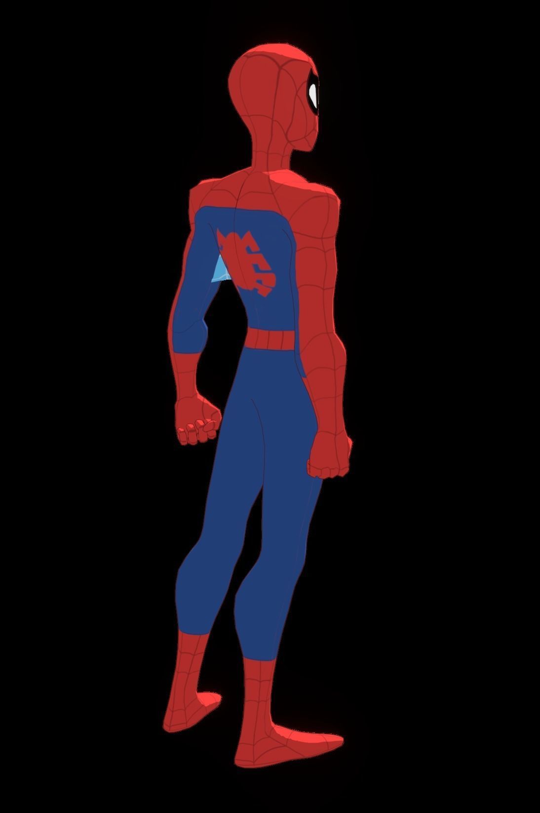 Spectacular Spider Man Low-poly 3D model_21