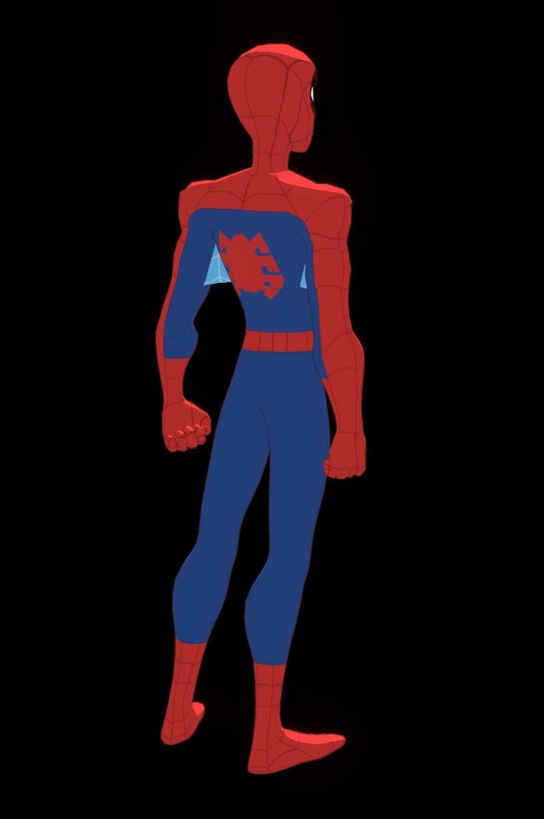 Spectacular Spider Man Low-poly 3D model_22