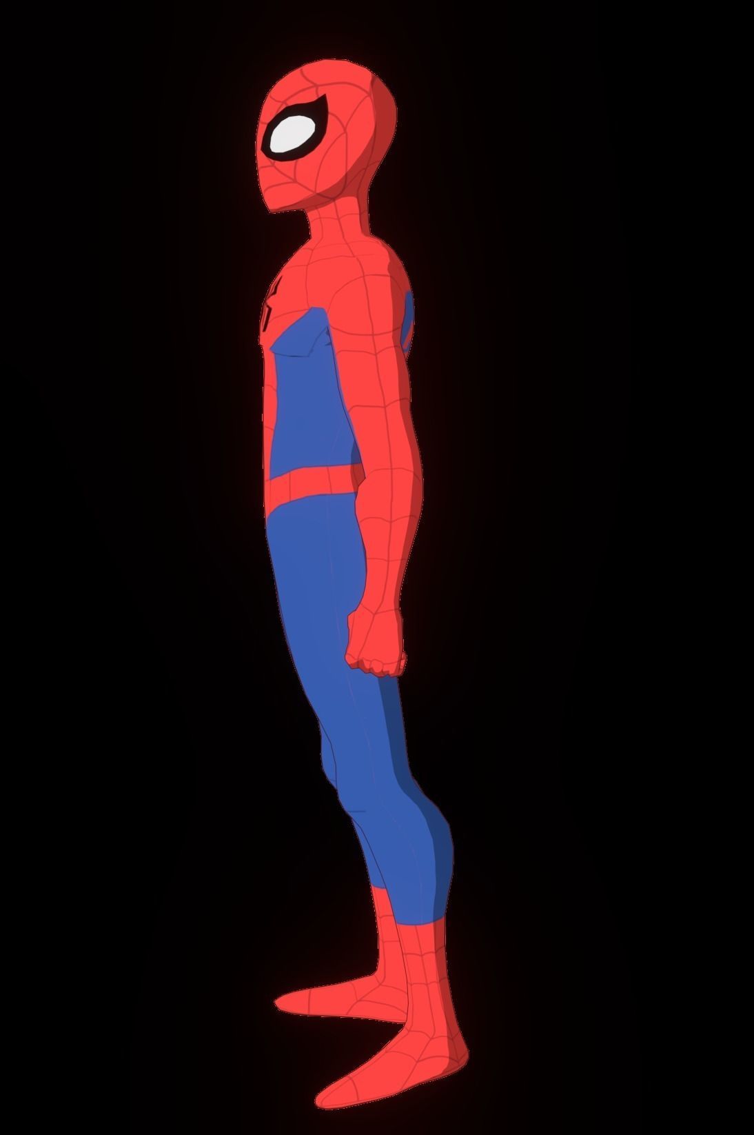 Spectacular Spider Man Low-poly 3D model_35