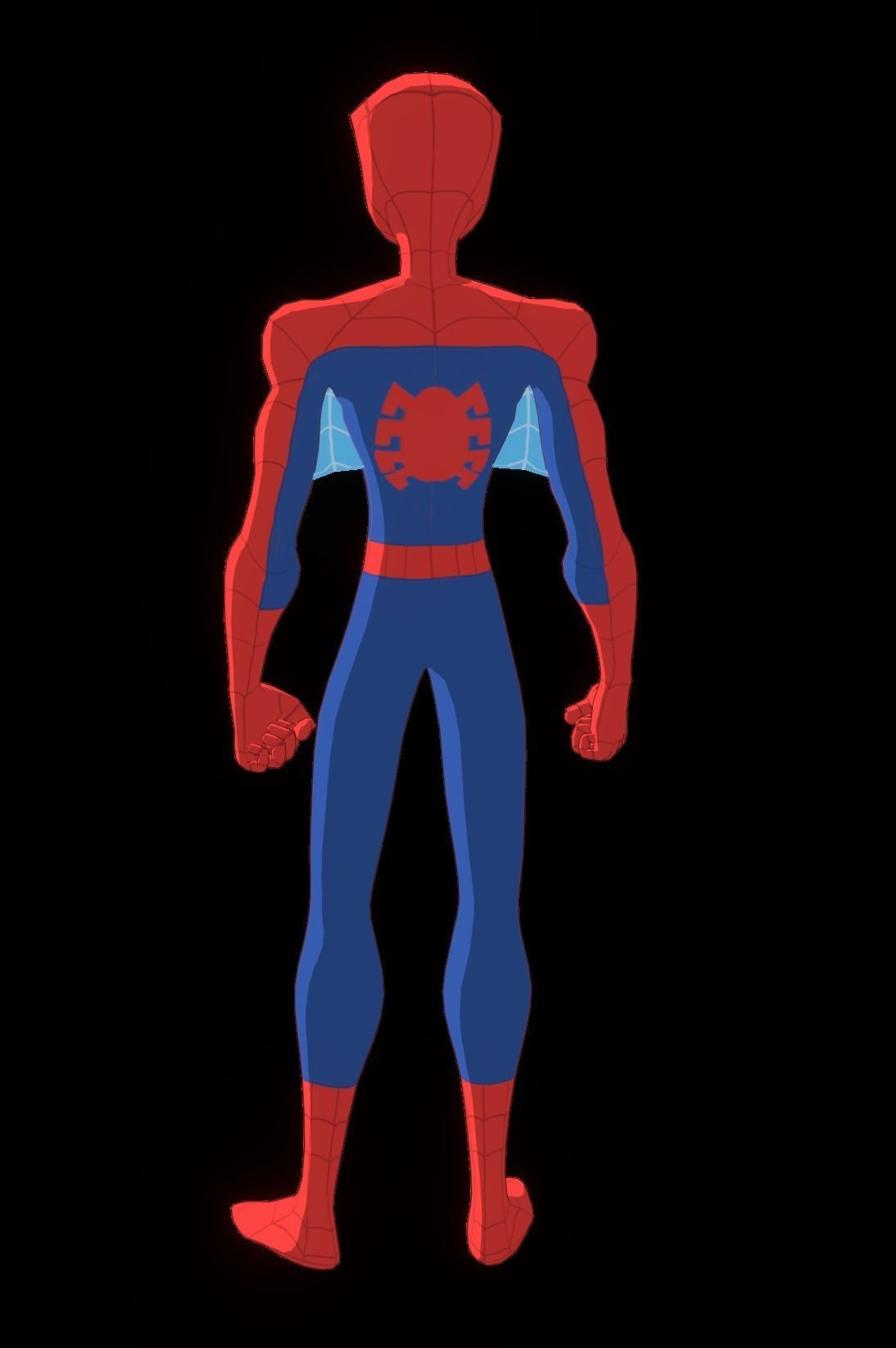 Spectacular Spider Man Low-poly 3D model_26
