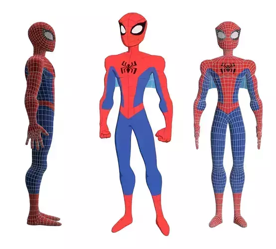 Spectacular Spider Man Low-poly 3D model