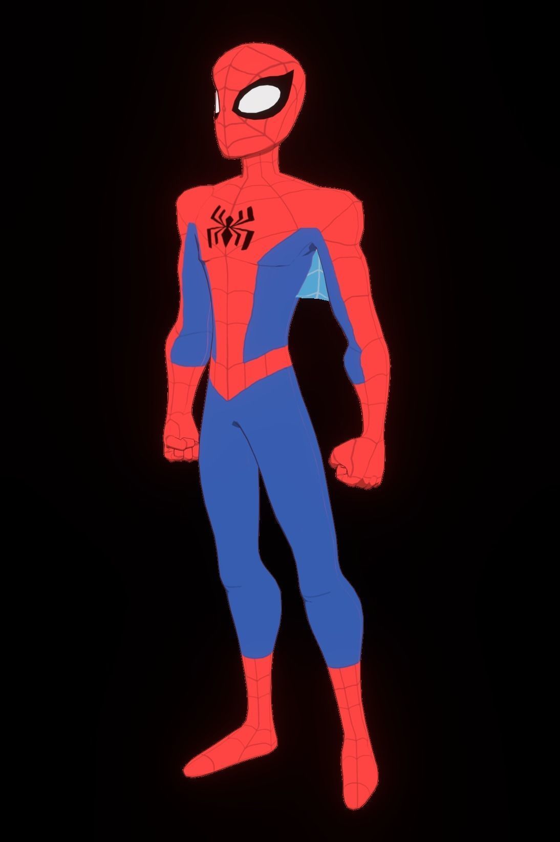 Spectacular Spider Man Low-poly 3D model_43