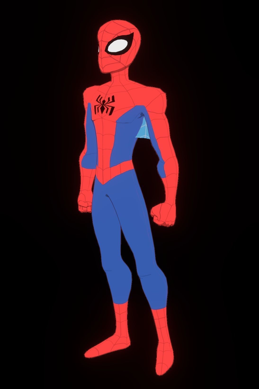 Spectacular Spider Man Low-poly 3D model_42